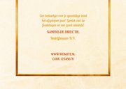 Klassieke zakelijke tegoedbon bedankt met kerstballen  3