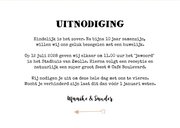 Kraftlook ticket trouwkaart uitnodiging foto hartjes 3