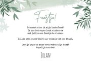 Lentefeest olifant jungle foto lief uitnodiging feestje 2