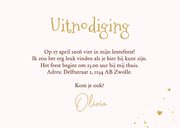 Lentefeest uitnodiging gerbera bloemen kleurrijk goud 3