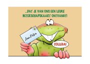 Leuke beterschapskaart voor een gewaardeerde zieke collega 2