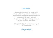 Leuke fotokaart met fotocollage, zand en typografie 3