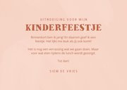 Leuke uitnodiging kinderfeestje met hondjes met feesthoedje 3