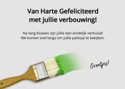 Leuke verhuiskaart klaar verbouwing met gereedschap 3