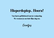 Leuke verjaardagskaart met blaasband 3