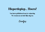 Leuke verjaardagskaart met blaasband 3