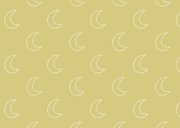 Lief geboortekaartje met patroon van maantjes Achterkant