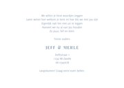 Lief wit geboortekaartje met illustratie van vosje jongen 3