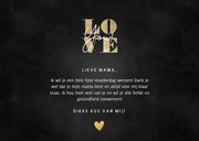 Lieve moederdag kaart goudlook I love you en foto's 3