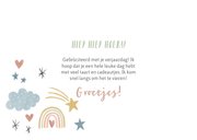 Lieve verjaardagskaart voor meisje regenbogen en sterretjes 3