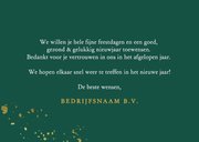 Luxe zakelijke kerstkaart met marmeren jaartal donker groen 3