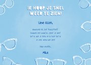 Make-A-Wish kaart met brillen, tekst en eigen foto 3