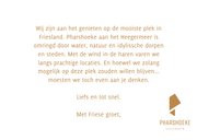 Met Friese groet | Vakantiepark Pharshoeke 3