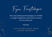 Moderne fotokerstkaarten met marmeren 2026 blauw 3