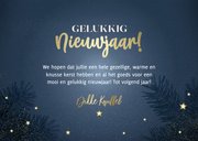 Moderne kerstkaart 2026 kerstbal en sterren 3