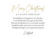 Moderne kerstkaart botanische kersttakken kleurrijk goud 3