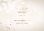 Moderne trouwkaart eucalyptus takjes spetters hartjes & foto 2