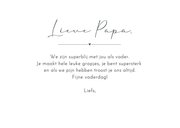 Moderne vaderdagkaart met letters PAPA met foto's erin 3