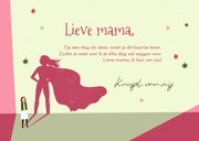 Moederdag kaart fotocollage mijn superheld mama illustratie 3