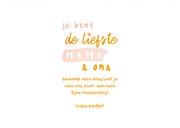 Moederdag kaart je bent de liefste mama en oma met foto 3