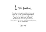 Moederdagkaart bloemen fijne moederdag lieve mama 3