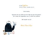 Moederdagkaart tegoedbon HighTea aan huis met foto en goud 3