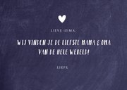 Moederdagkaart voor oma met eigen foto, namen en tekst 3