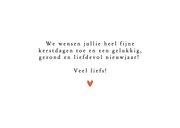 Nierstichting Merry Christmas met hartje en kerstboompjes 3