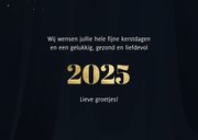 Nieuwjaarskaart 2025 met lichtpuntjes 3