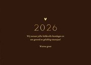 Nieuwjaarskaart 2026 transparante foto met goudfolie 3