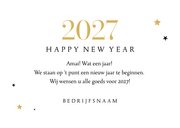 Nieuwjaarskaart 2027 nieuw jaar nieuwe kansen goud sterren 3