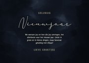 Nieuwjaarskaart donkerblauw met gouden 2027 3