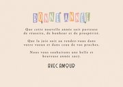 Nieuwjaarskaart Frans in retrostijl bonne année champagne 3
