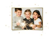 Nieuwjaarskaart grappig illustratie foto oliebol champagne 2