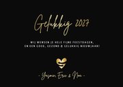 Nieuwjaarskaart lichtpuntjes in 2027 met 2 foto's 3