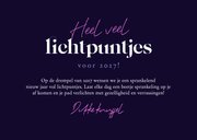 Nieuwjaarskaart lichtpuntjes sprankelend sterretjes 3