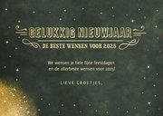 Nieuwjaarskaart met eigen foto en nostalgische typografie 3