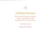 Nieuwjaarskaart met foto en gekleurd jaartal en sterren 3