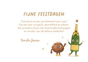 Nieuwjaarskaart oliebol 2026 goud sterren grappig 3