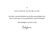 Nieuwjaarskaart zakelijk goud stijlvol sterren foto 3