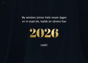 Nieuwjaarskaartje Fries 'in soad ljochtpuntsjes foar 2026' 3