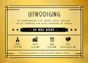 Originele communie uitnodiging als VIP ticket met foliedruk 3