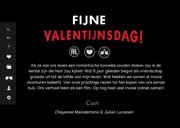 Originele valentijnskaart in een streaming dienst stijl 3