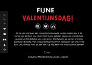 Originele valentijnskaart in een streaming dienst stijl 3