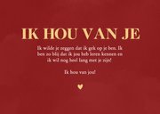 Rood fotokaartje valentijn drie foto's en hartjes 3