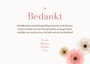 Rouwkaart bedankt gerbera bloemen kleurrijk stijlvol 3