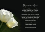 Rouwkaart twee witte tulpen 3