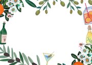 Save the Date kaart mediterraanse zomer Achterkant