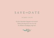 Save the Date minimalistisch klassiek bloemen 3