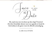 Save the date trouwkaart simpel minimalistisch eenvoudig  3